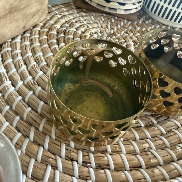 Two vintage Partylite brass candleholders “hearts” - Picture 4 of 5